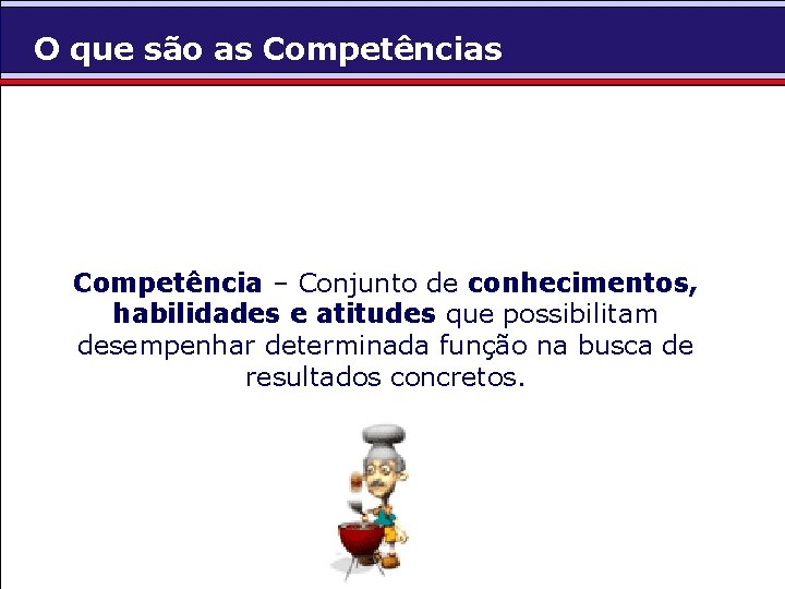 O que são as Competência – Conjunto de conhecimentos, habilidades e atitudes que possibilitam