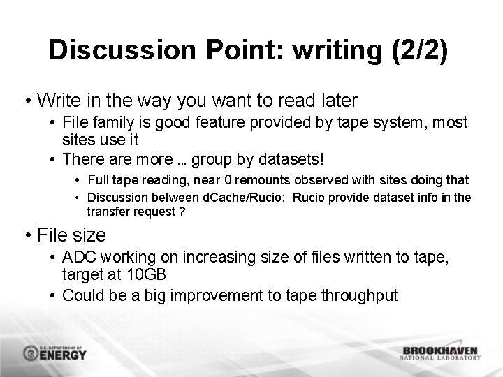 Discussion Point: writing (2/2) • Write in the way you want to read later