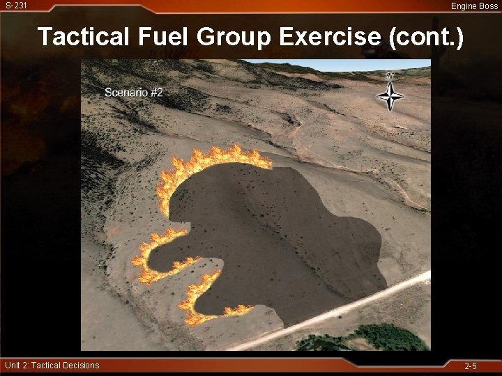 S-231 Engine Boss Tactical Fuel Group Exercise (cont. ) Unit 2: Tactical Decisions 2