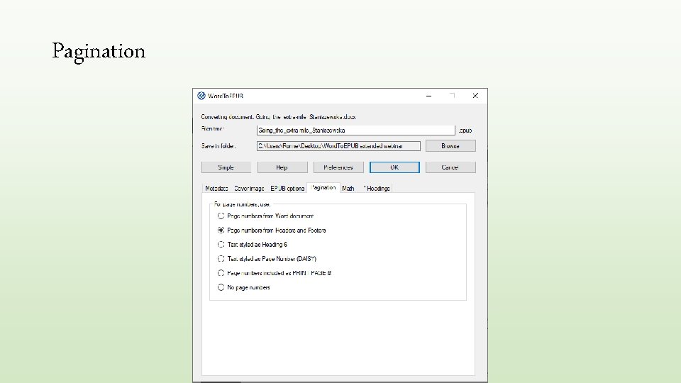 Pagination 