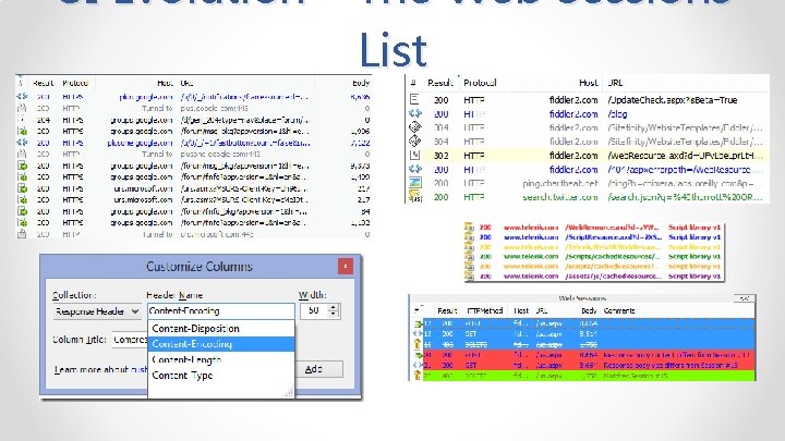 UI Evolution – The Web Sessions List 