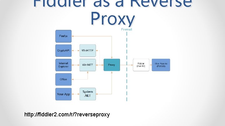 Fiddler as a Reverse Proxy http: //fiddler 2. com/r/? reverseproxy 