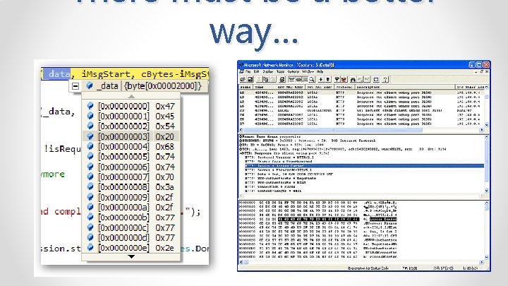 There must be a better way… 