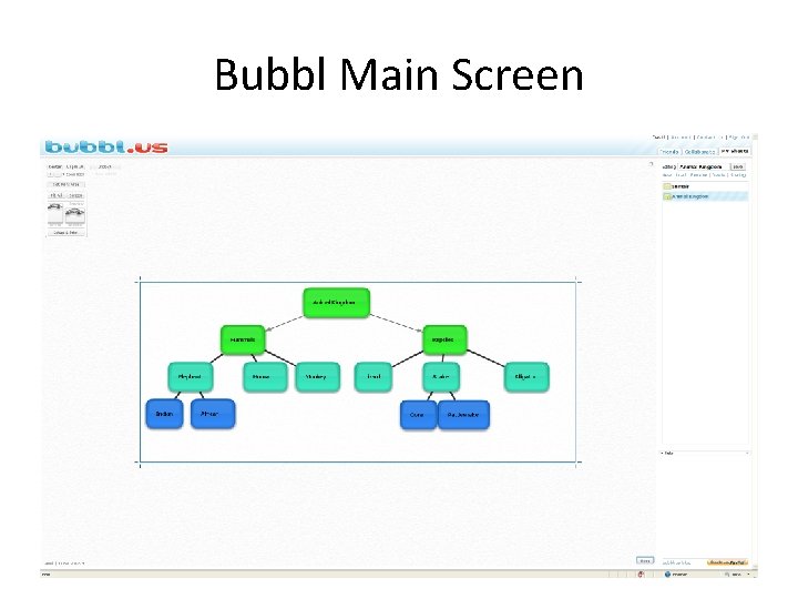 Bubbl Main Screen 