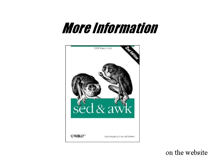 More Information on the website 