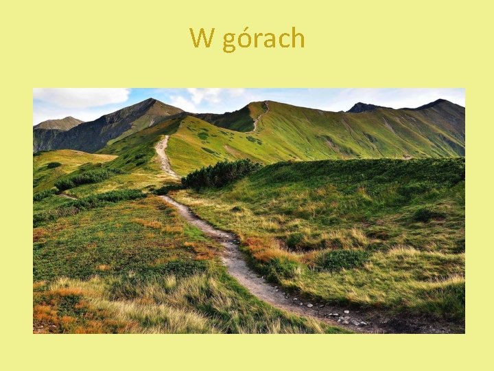 W górach 