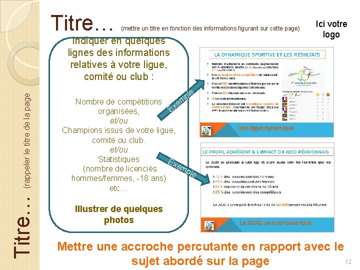 Titre… (mettre un titre en fonction des informations figurant sur cette page) Titre… (rappeler