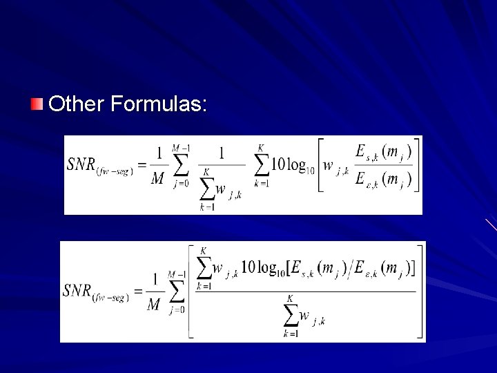 Other Formulas: 