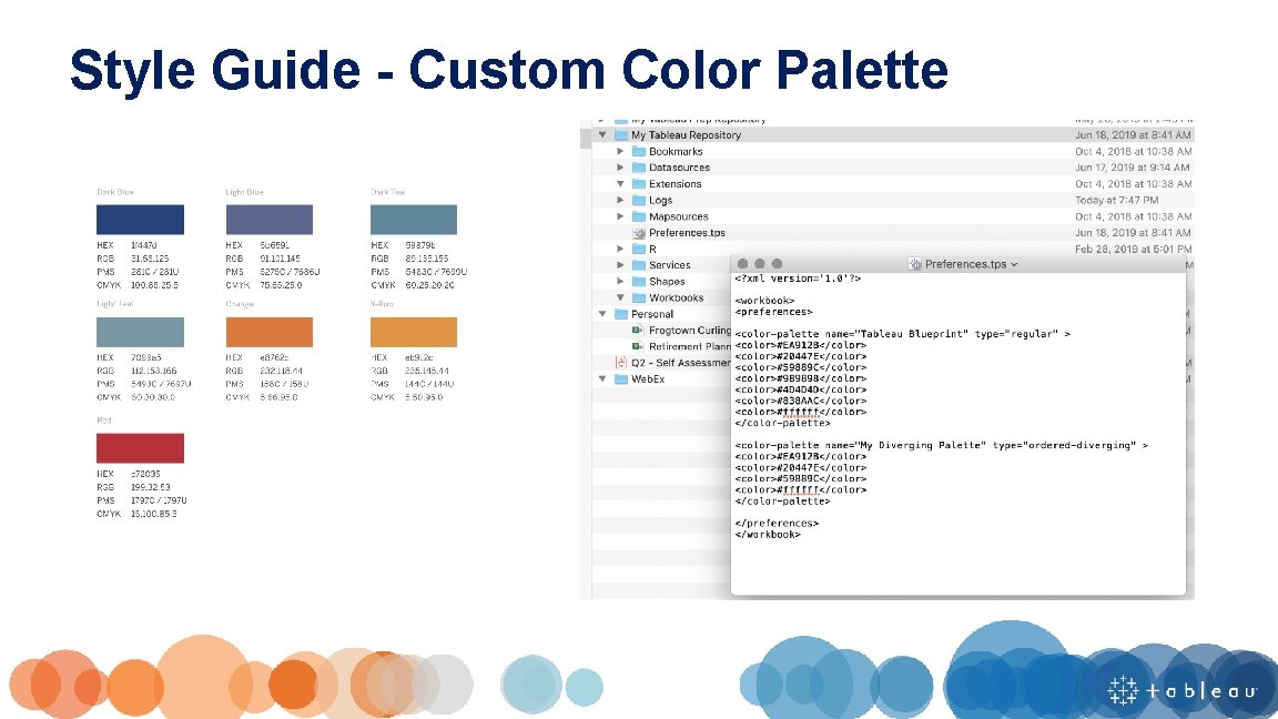 Style Guide - Custom Color Palette 
