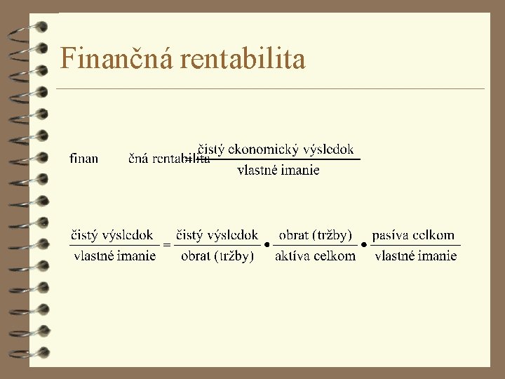 Finančná rentabilita 