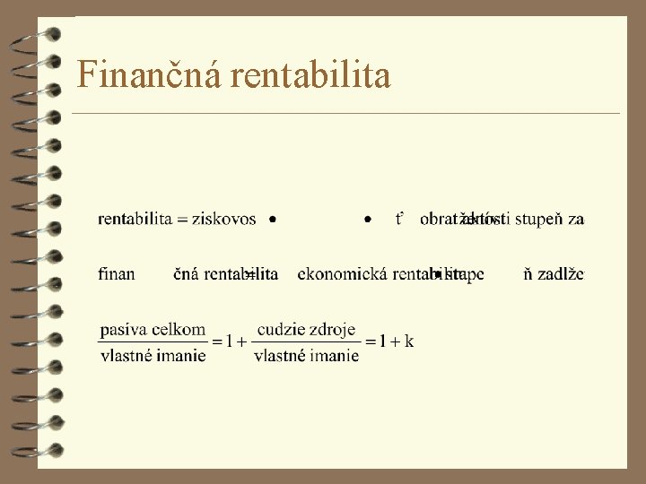 Finančná rentabilita 