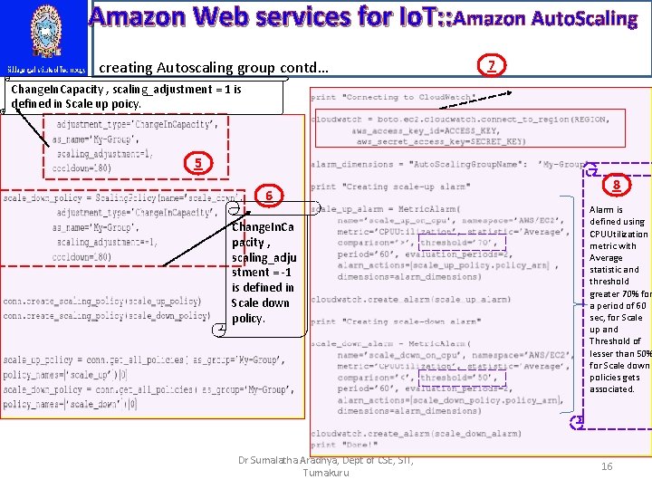 Amazon Web services for Io. T: : Amazon Auto. Scaling creating Autoscaling group contd…