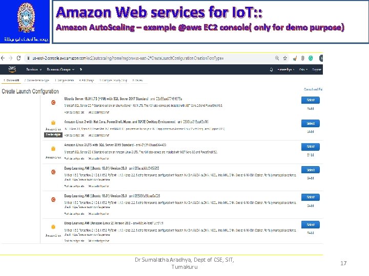 Amazon Web services for Io. T: : Amazon Auto. Scaling – example @aws EC