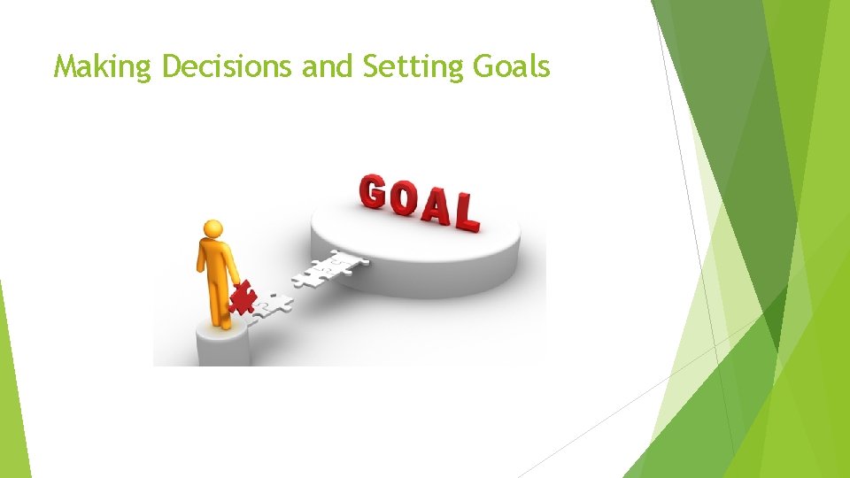 Making Decisions and Setting Goals 