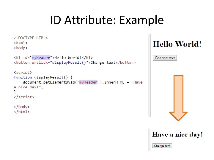 ID Attribute: Example 