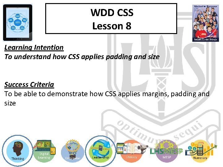 WDD CSS Lesson 8 Learning Intention To understand how CSS applies padding and size