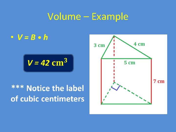 Volume – Example • 