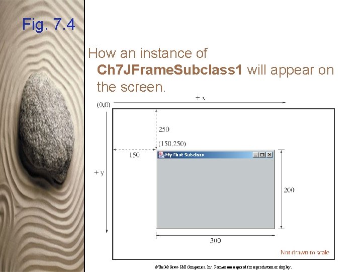 Fig. 7. 4 How an instance of Ch 7 JFrame. Subclass 1 will appear