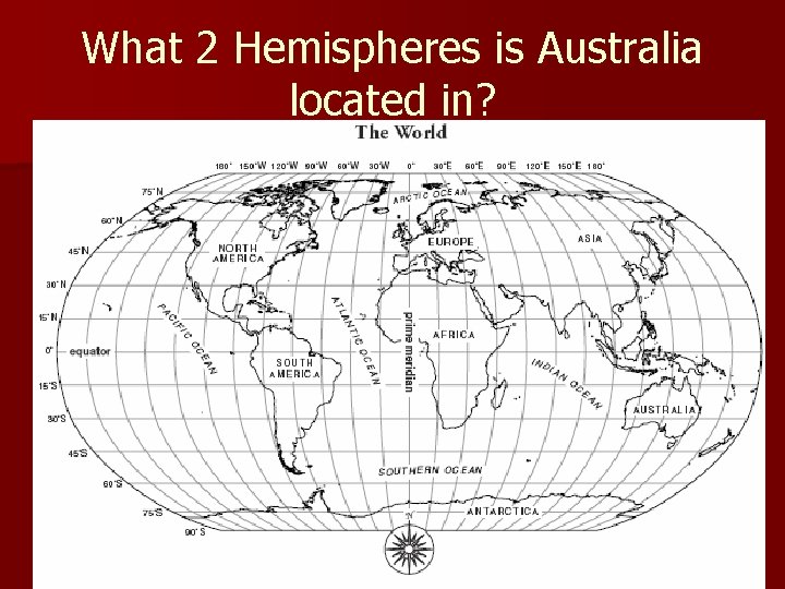 What 2 Hemispheres is Australia located in? 