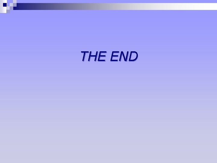 THE END 
