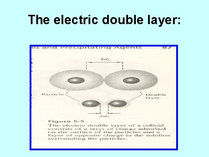 The electric double layer: 
