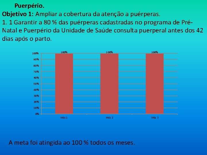 Puerpério. Objetivo 1: Ampliar a cobertura da atenção a puérperas. 1. 1 Garantir a