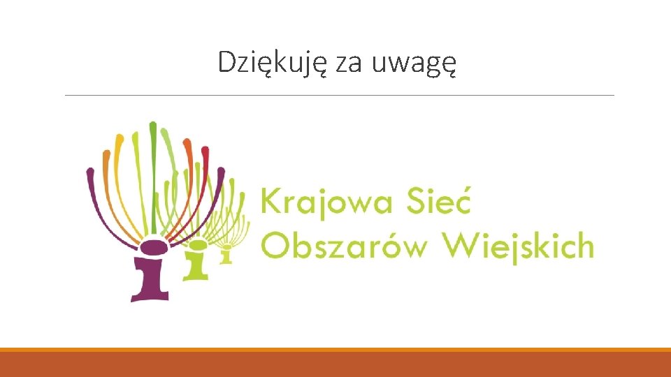 Dziękuję za uwagę 