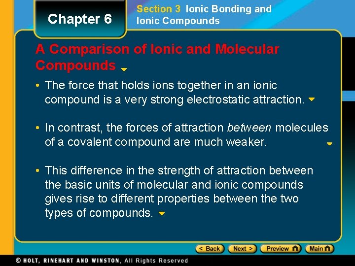 Chapter 6 Section 3 Ionic Bonding and Ionic