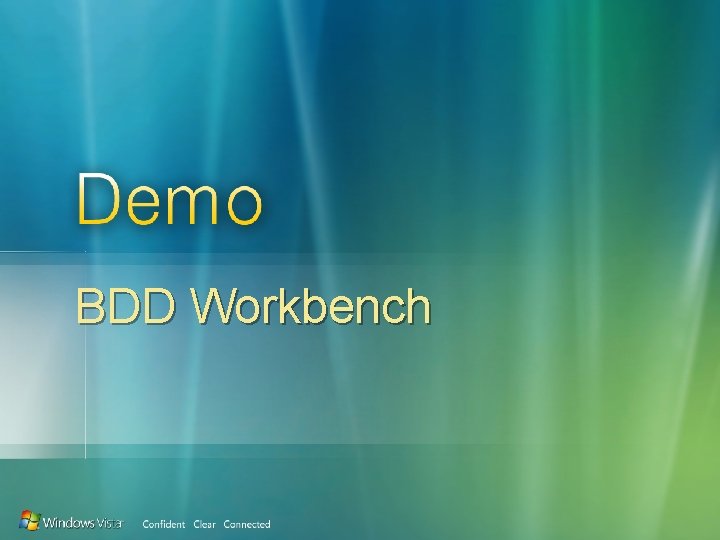 BDD Workbench 