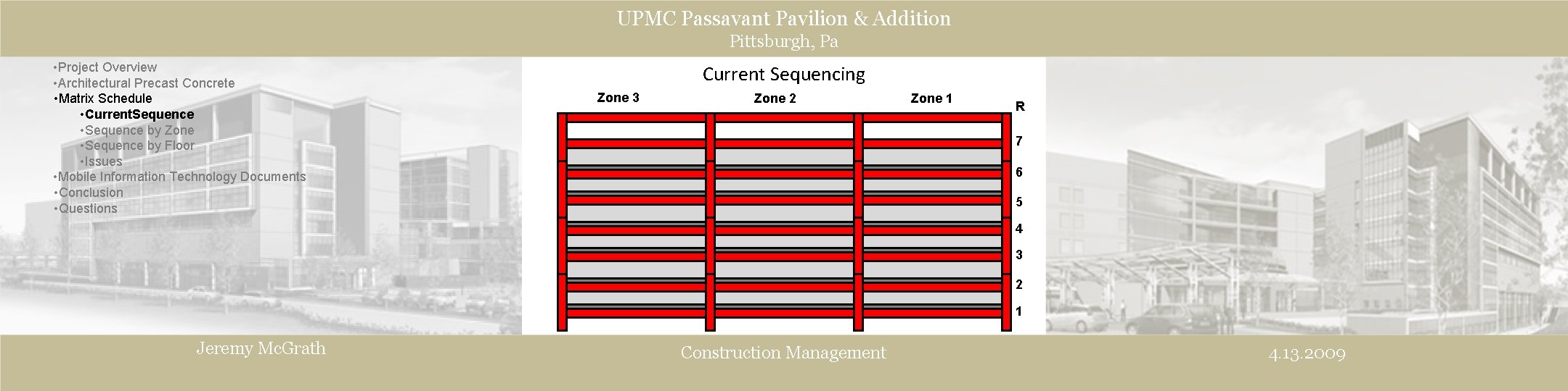 UPMC Passavant Pavilion & Addition Pittsburgh, Pa • Project Overview • Architectural Precast Concrete