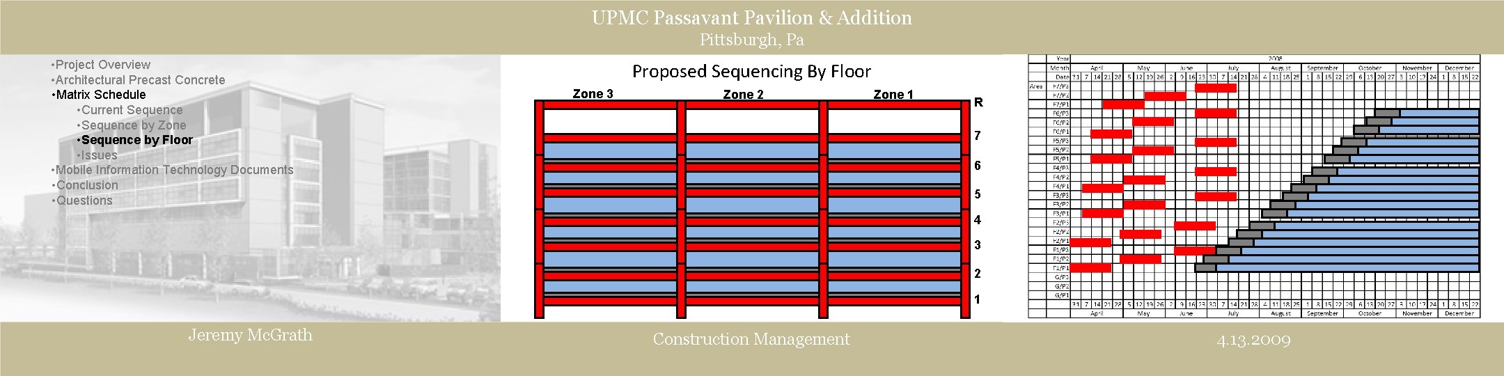 UPMC Passavant Pavilion & Addition Pittsburgh, Pa • Project Overview • Architectural Precast Concrete