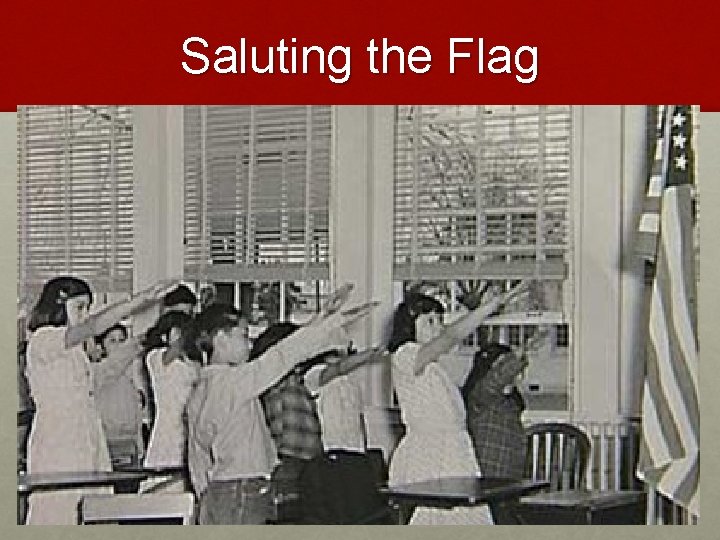 Saluting the Flag 