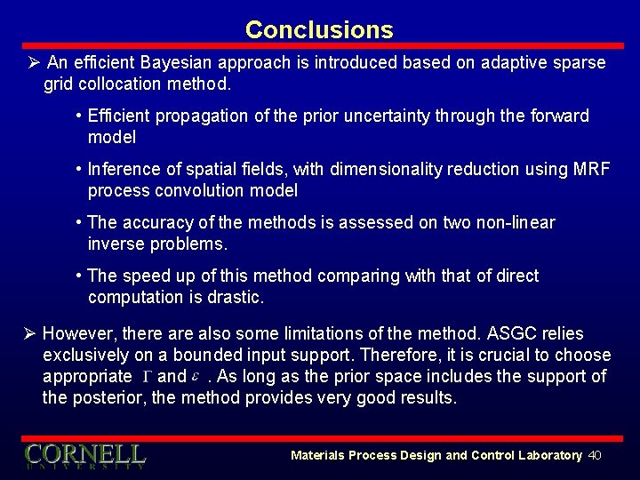 An efficient Bayesian inference approach to inverse problems