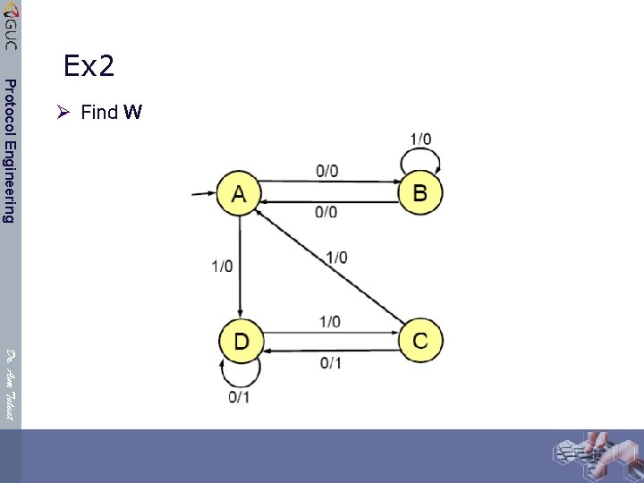 Ø Find W Protocol Engineering Ex 2 Dr. Amr Talaat 