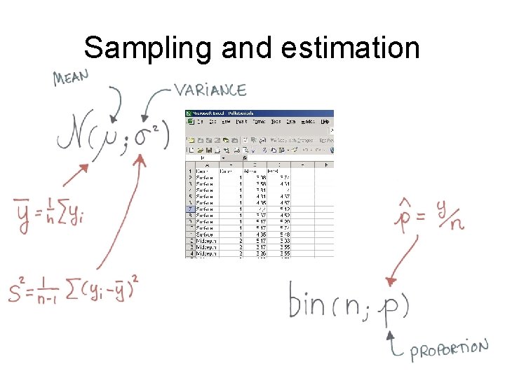 Sampling and estimation 