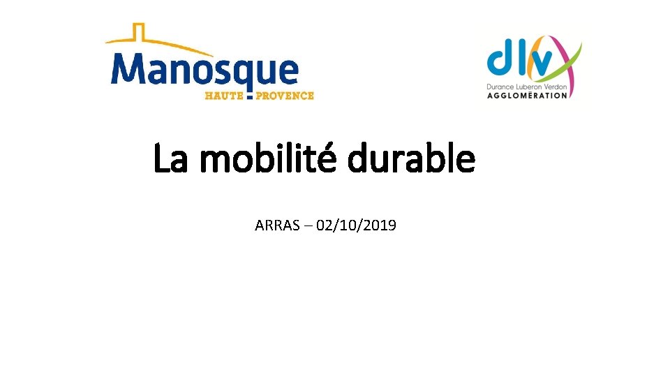 La mobilité durable ARRAS – 02/10/2019 