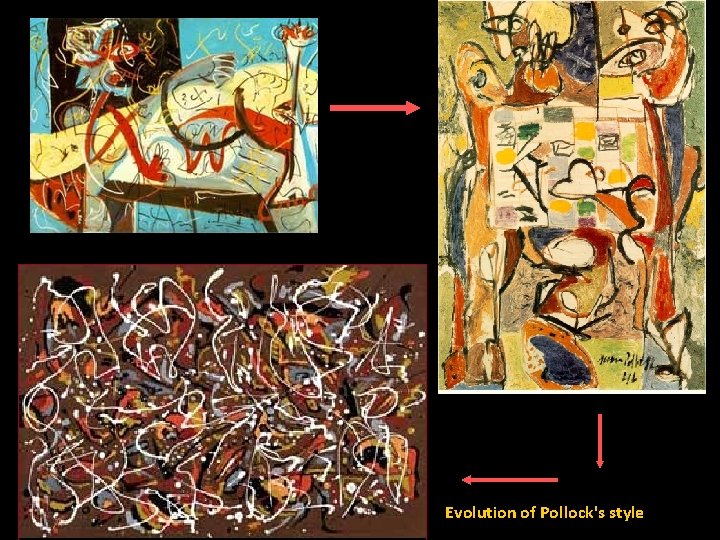 Evolution of Pollock's style 