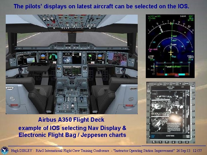 The pilots’ displays on latest aircraft can be selected on the IOS. Airbus A