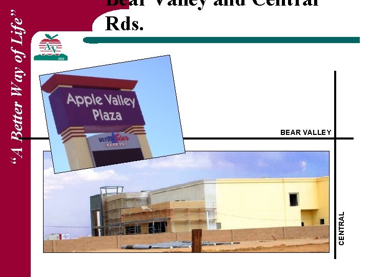 BEAR VALLEY CENTRAL “A Better Way of Life” Bear Valley and Central Rds. 