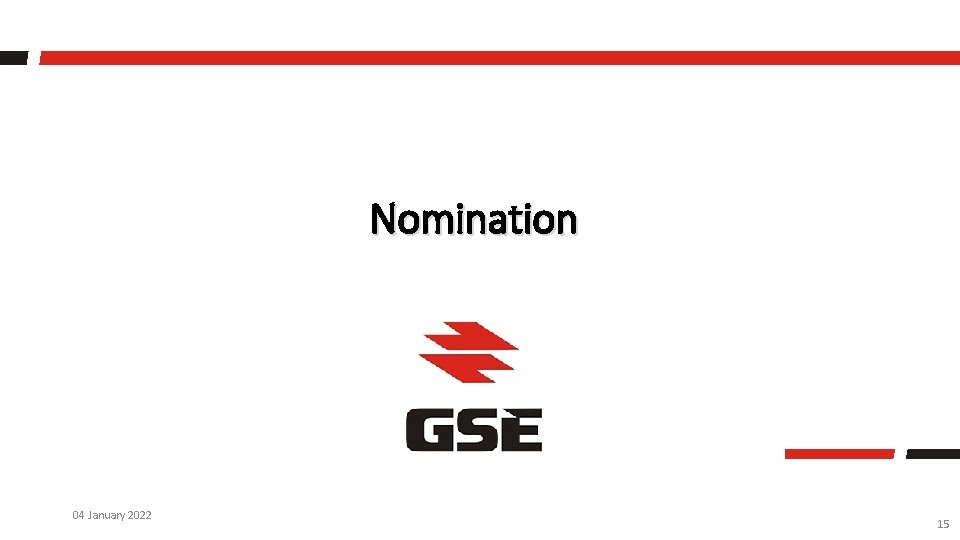 Nomination 04 January 2022 15 