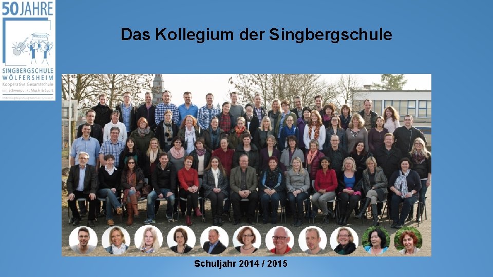 Das Kollegium der Singbergschule Schuljahr 2014 / 2015 