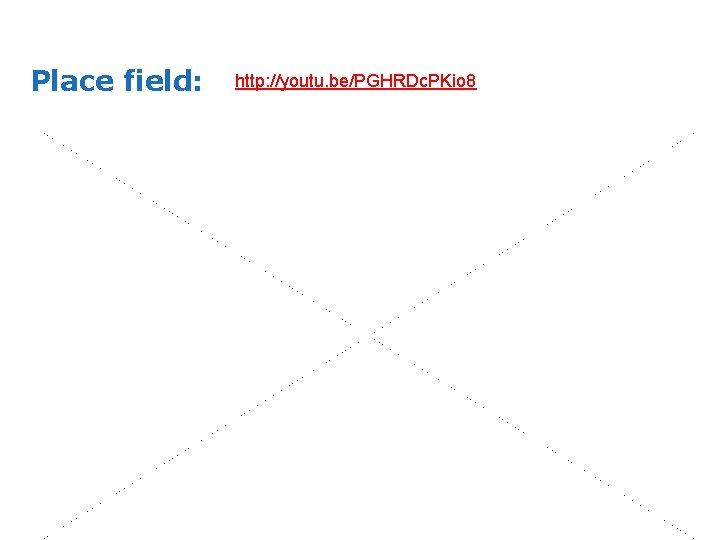 Place field: http: //youtu. be/PGHRDc. PKio 8 