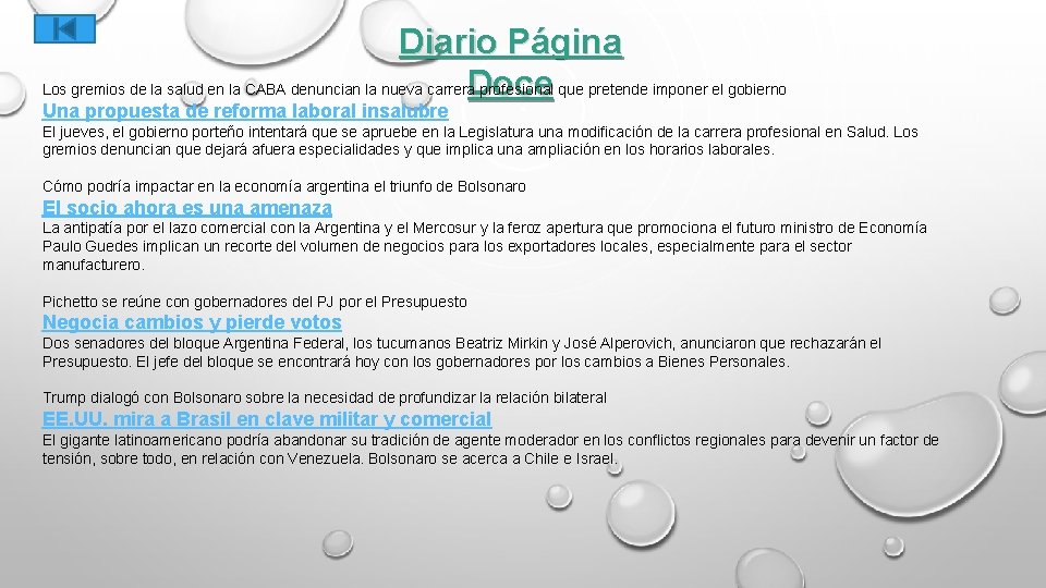 Diario Página Los gremios de la salud en la CABA denuncian la nueva carrera