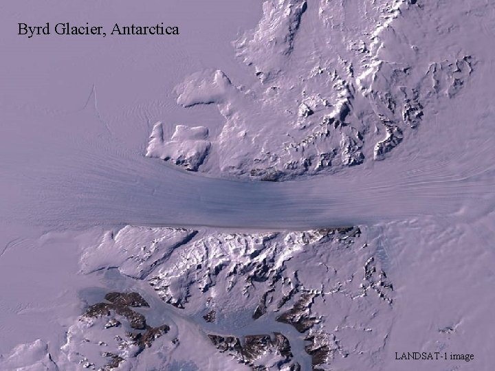 Byrd Glacier, Antarctica LANDSAT-1 image 