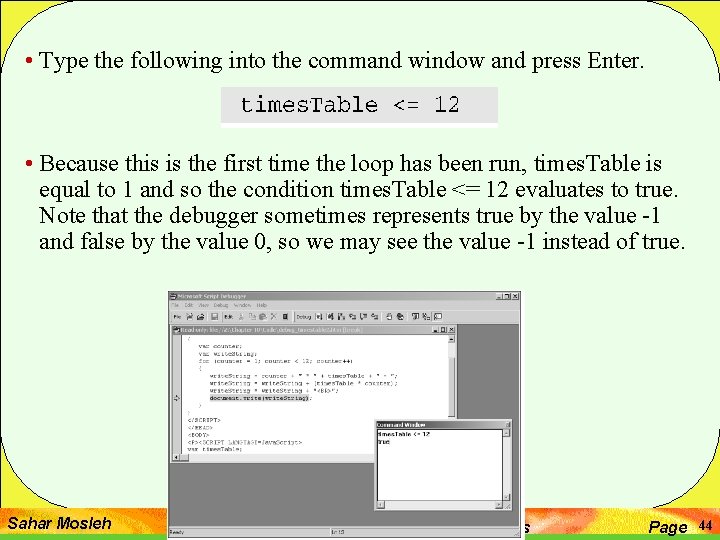 • Type the following into the command window and press Enter. • Because • Type the following into the command window and press Enter. • Because