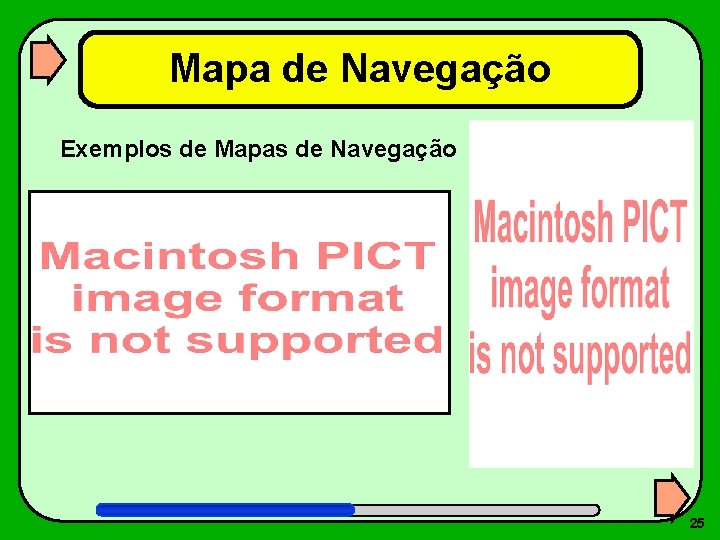 Mapa de Navegação Exemplos de Mapas de Navegação 25 