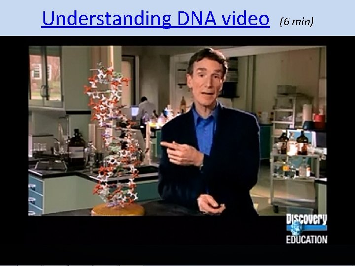 Understanding DNA video (6 min) 