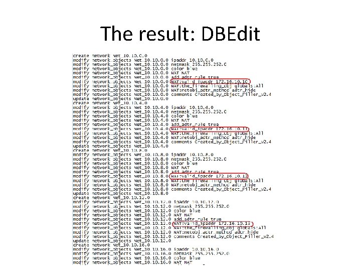 The result: DBEdit 