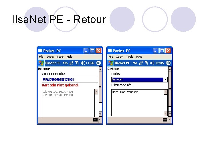 Ilsa. Net PE - Retour 