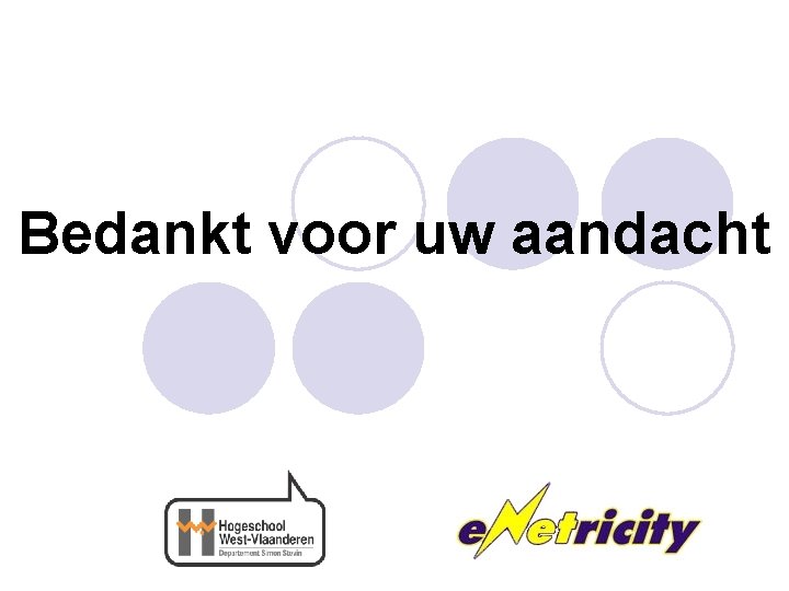 Bedankt voor uw aandacht 